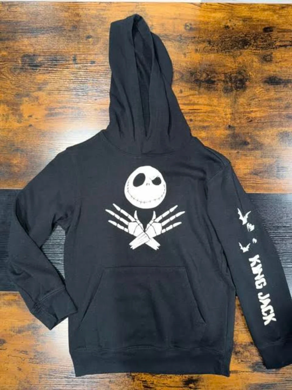 Disney Nightmare Before Christmas Jack Skellington Graphic Hoodie Boys M
